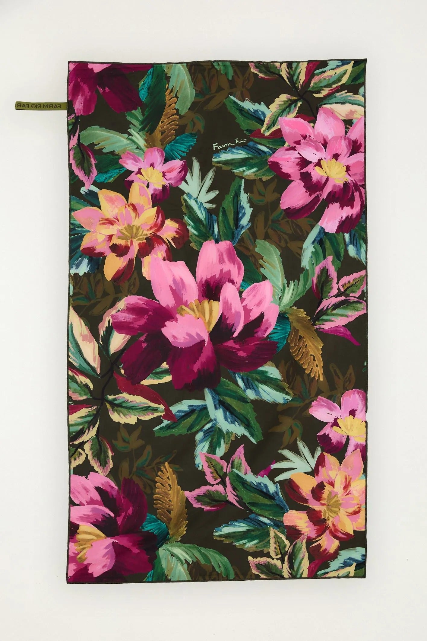 Toalha tchibum painted flowers xadrez