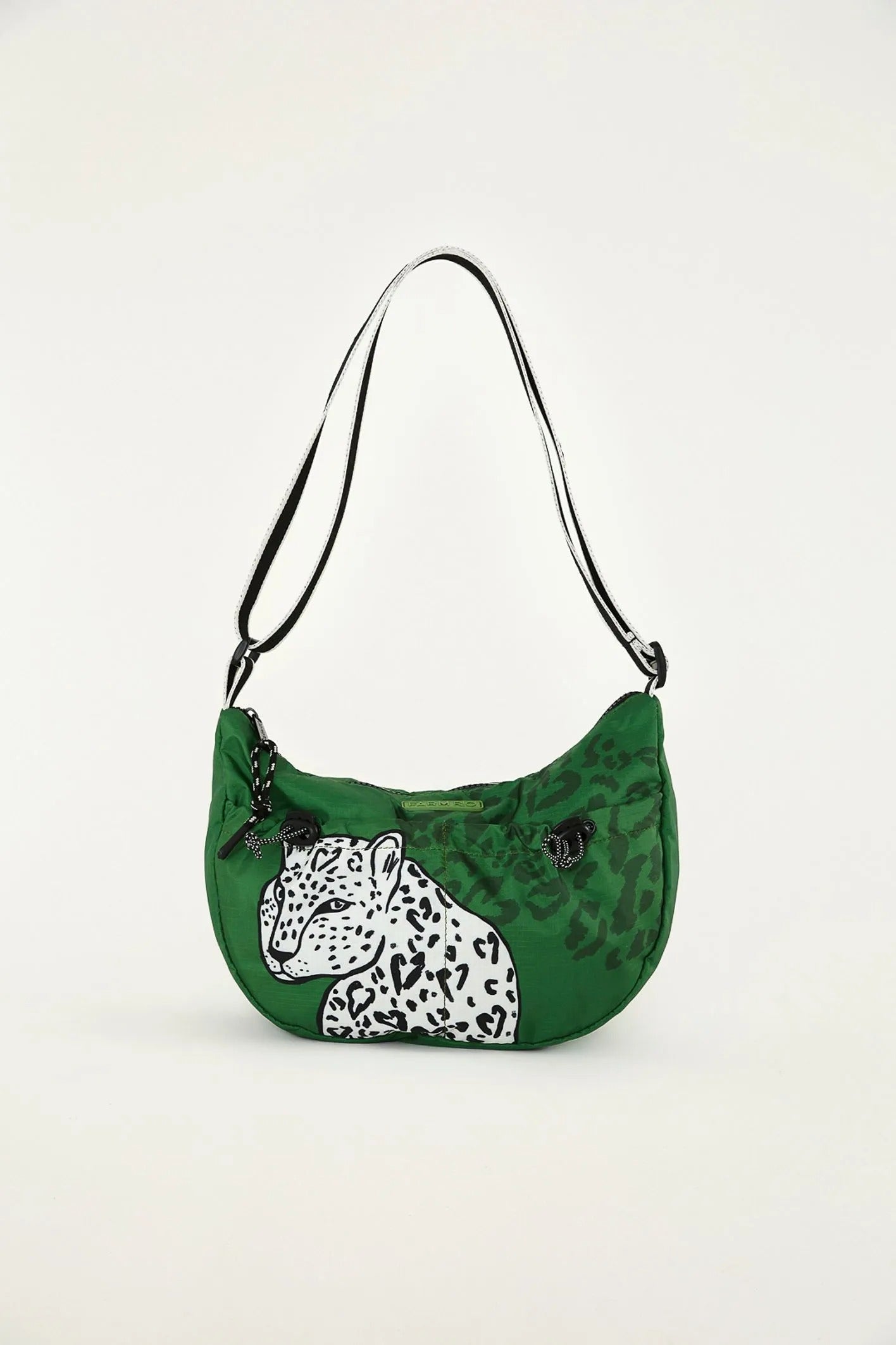 Bolsa banana onça urbana verde pequena