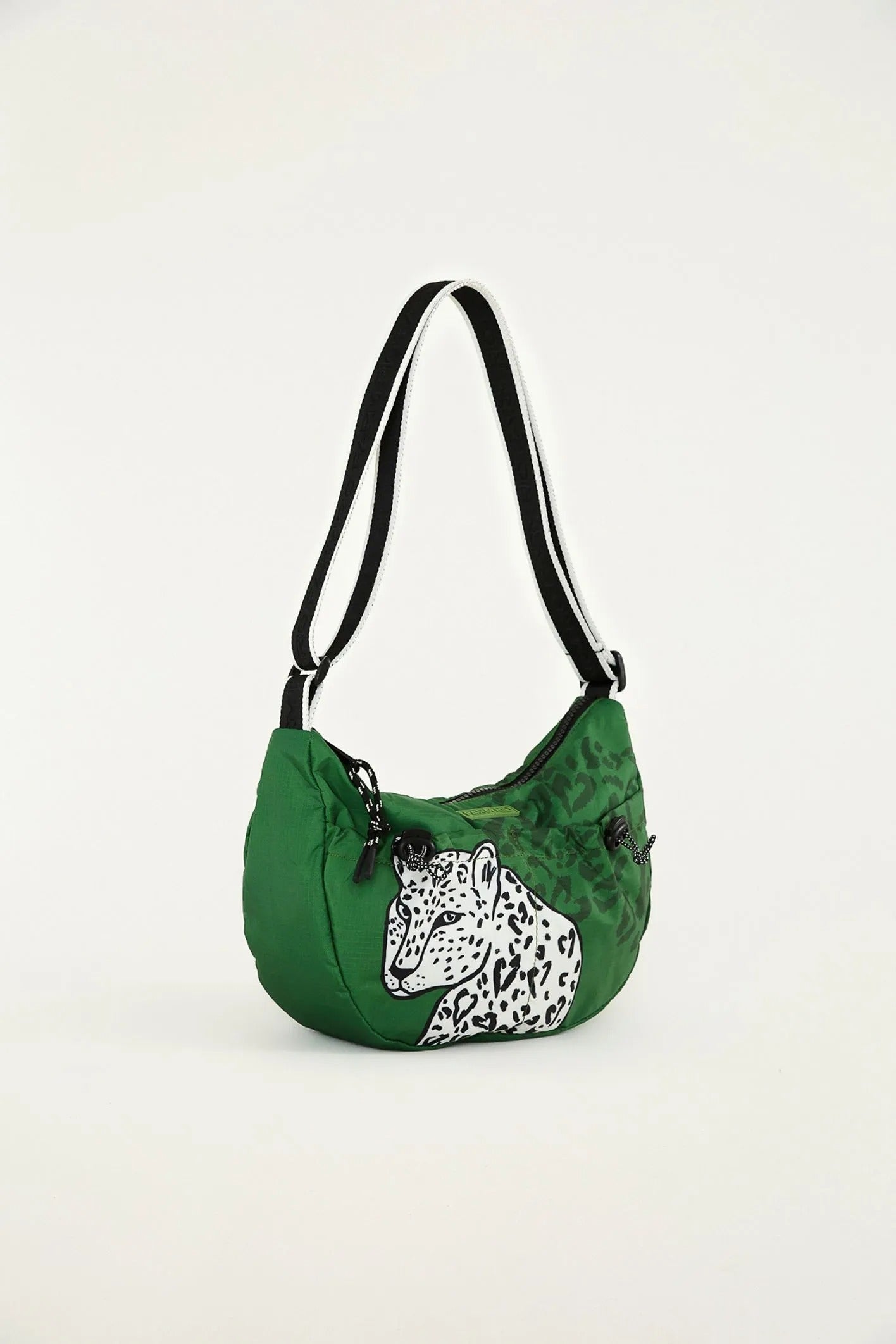Bolsa banana onça urbana verde pequena