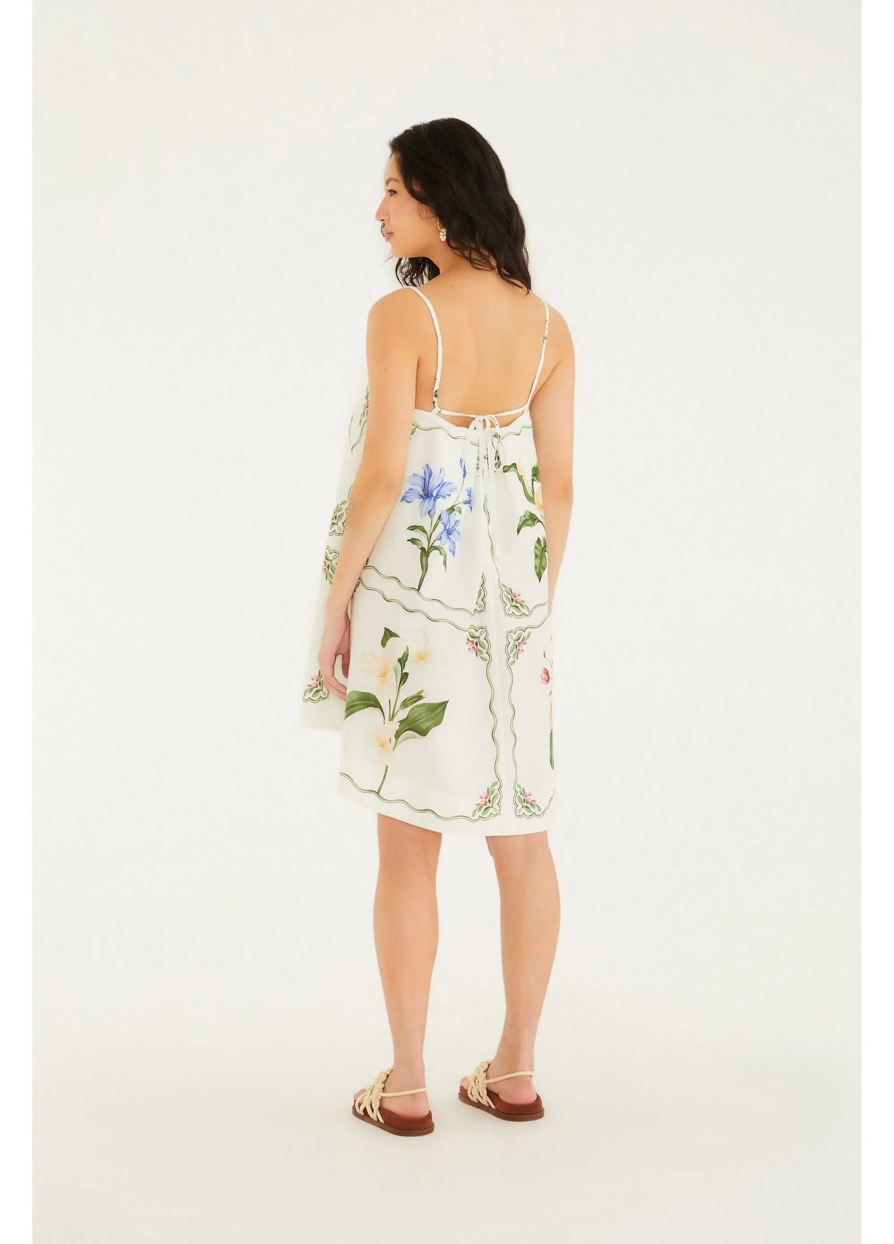 Vestido Curto Estampado Aquaflora