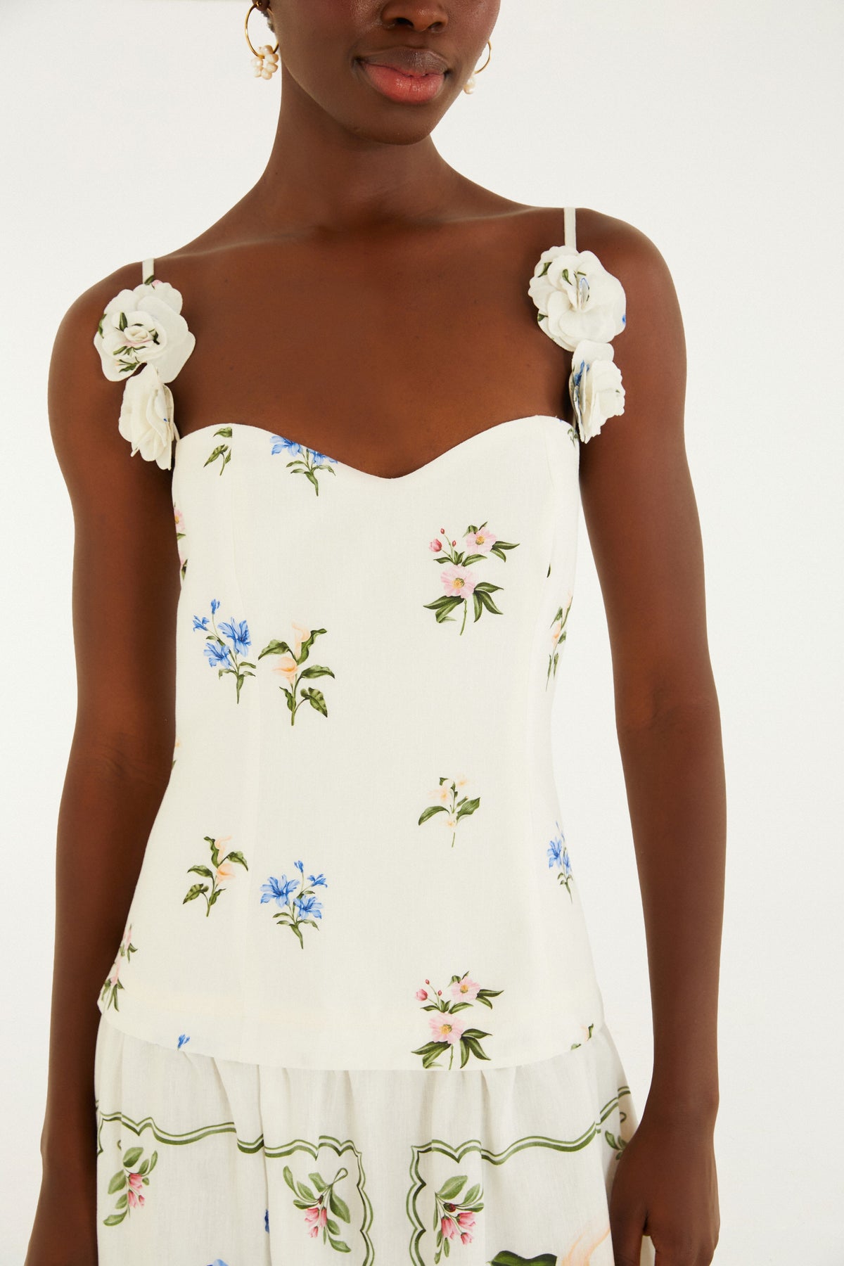 Vestido Longo Estampado Aquaflora