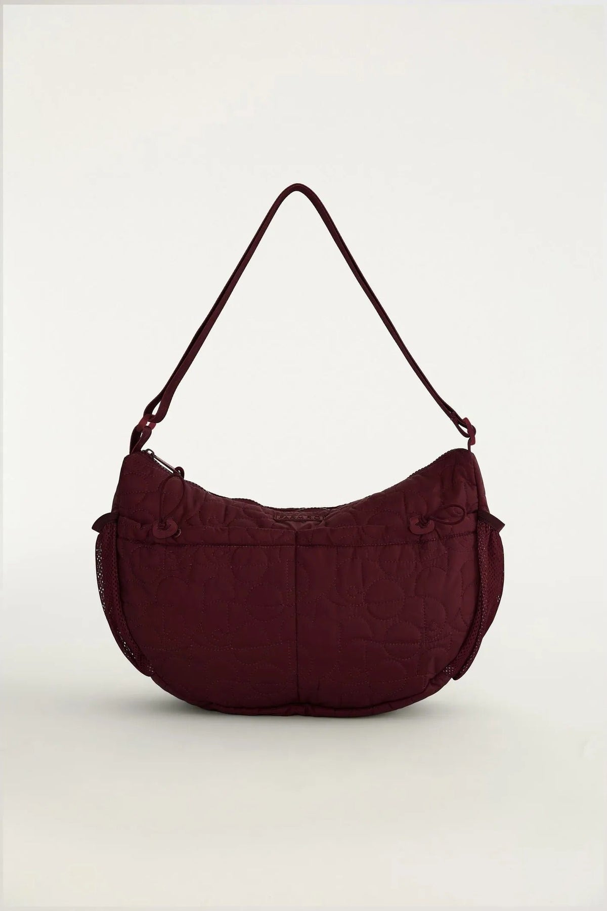 Bolsa banana grande puffer bordô