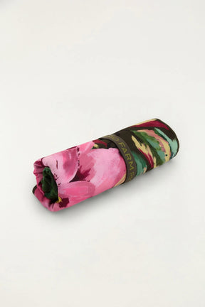 Toalha tchibum painted flowers xadrez