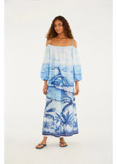 Vestido Longo Estampado Rio Vintage
