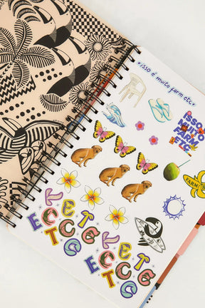 Caderno universitário etc tipográfico