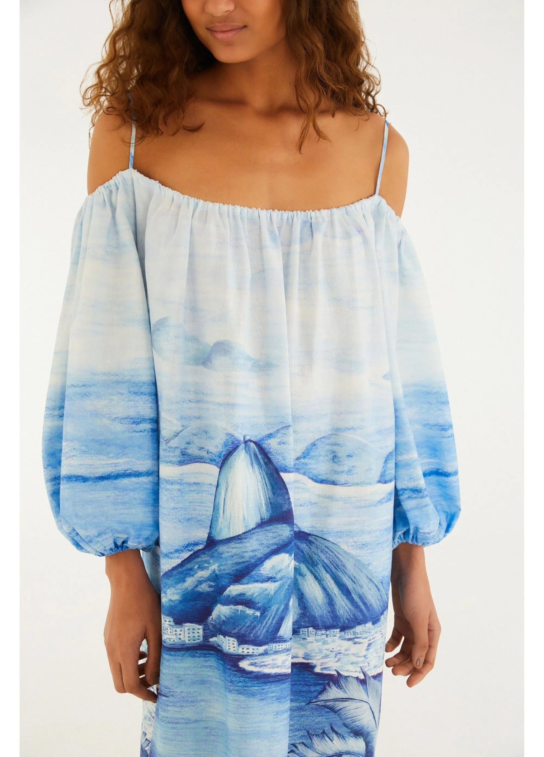 Vestido Longo Estampado Rio Vintage