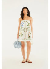 Vestido Curto Estampado Aquaflora
