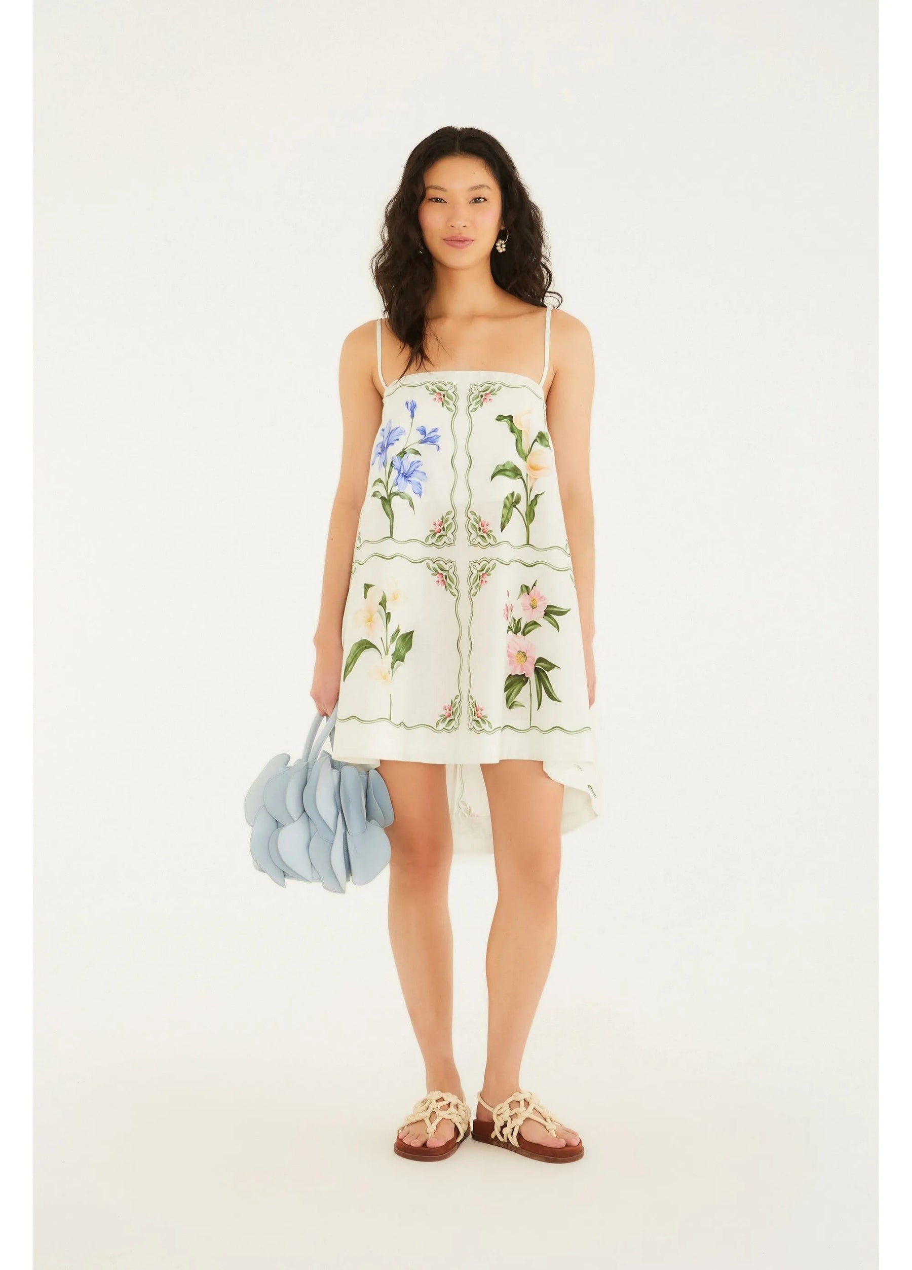 Vestido Curto Estampado Aquaflora