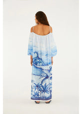 Vestido Longo Estampado Rio Vintage