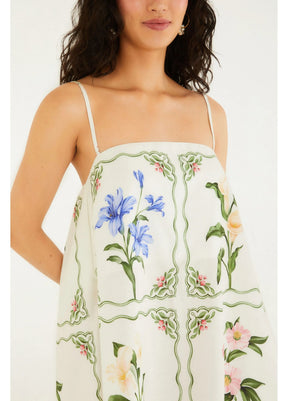Vestido Curto Estampado Aquaflora