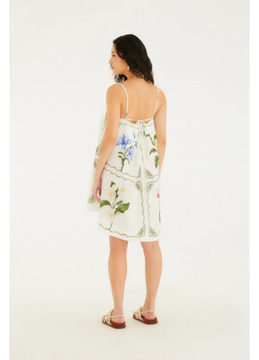 Vestido Curto Estampado Aquaflora