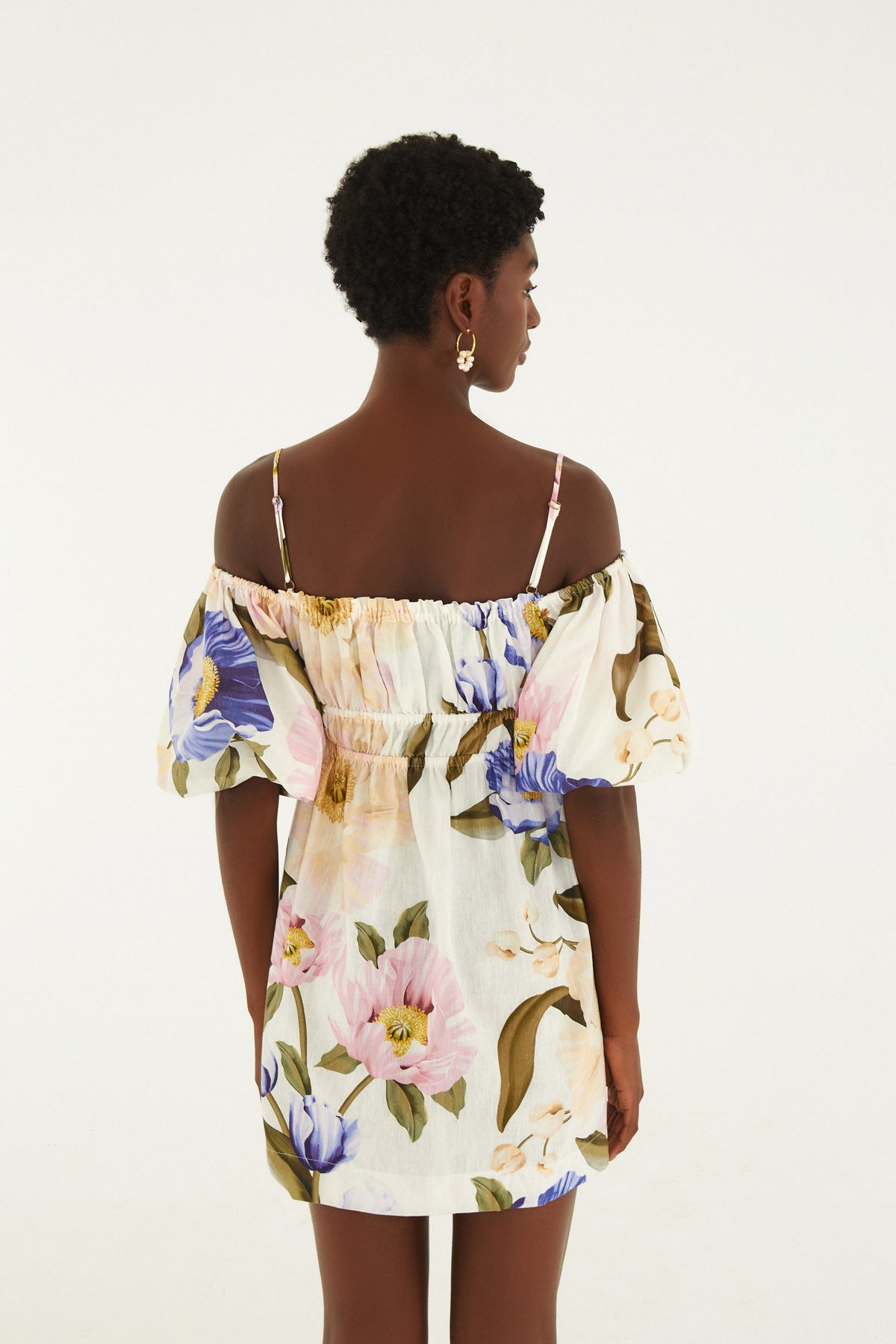 Vestido Curto Estampado Floral Lola