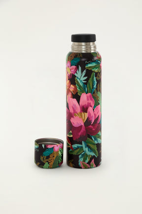 Garrafa de café painted flowers 750ml