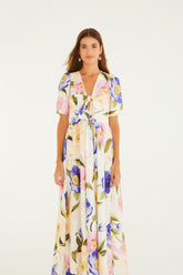 Vestido Longo Estampado Floral Lola