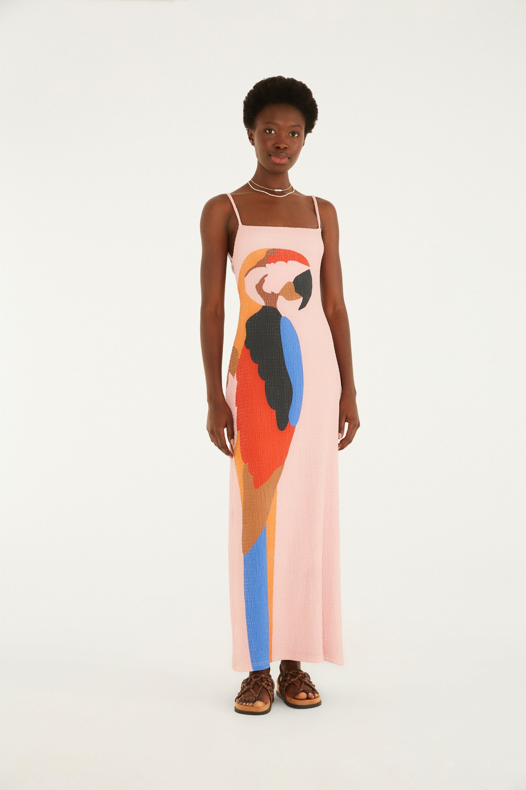 Vestido Midi Estampado Araraquara